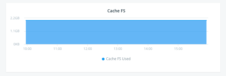 Monitor Network Performance: Cache FS Chart