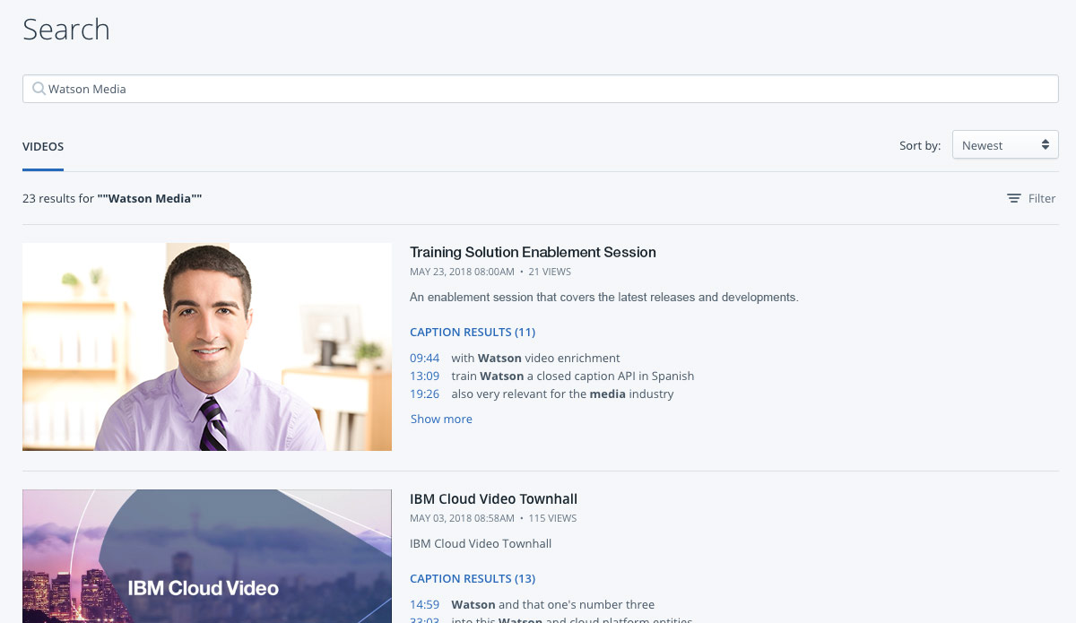 Enterprise Video Search and Discoverability