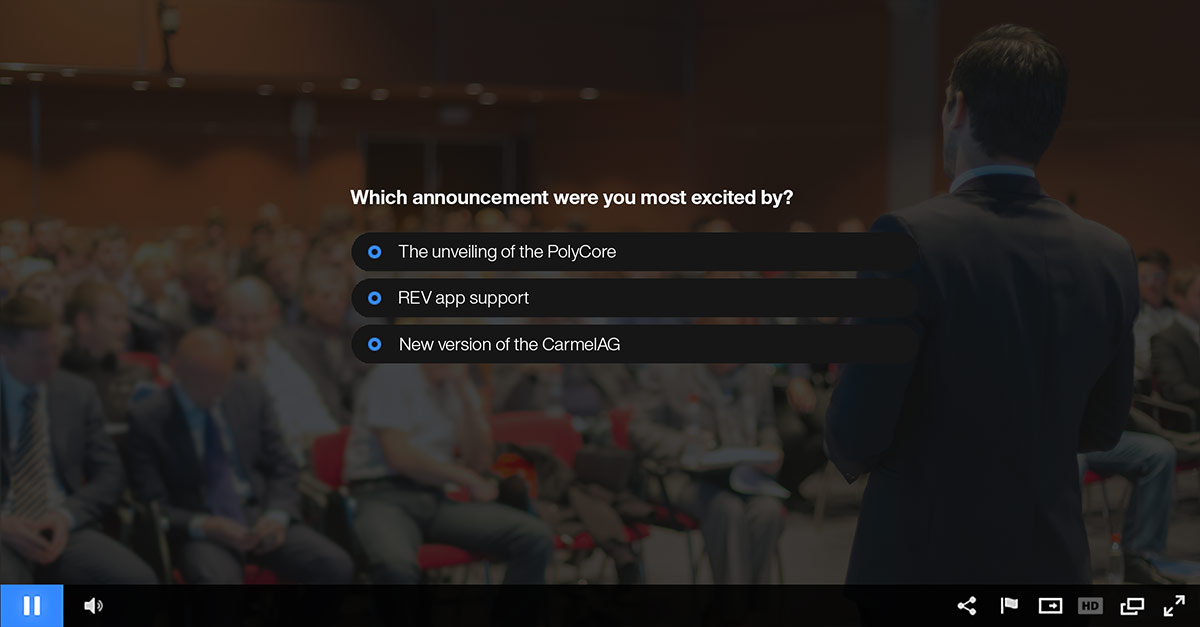 Live Audience Polling for Video